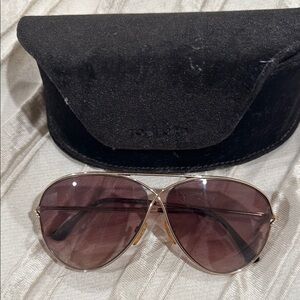 Tom Ford Women's Gold Frame Sunglasses